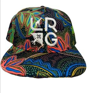 Lifted Research Group LRG Cap Snapback  Baseball Hat Cap, Neon Flowers